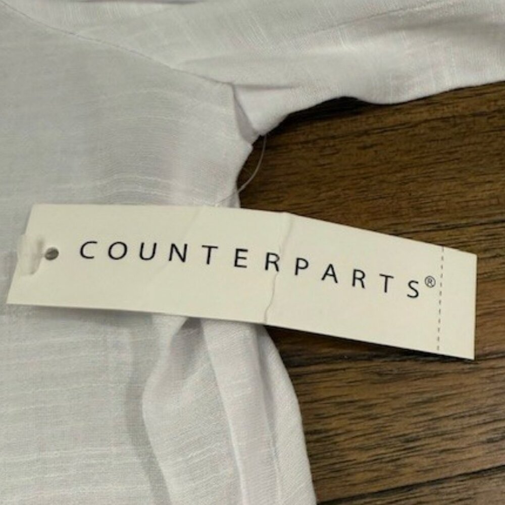 White Feminine Blouse by COUNTERPARTS - Picture 10 of 16